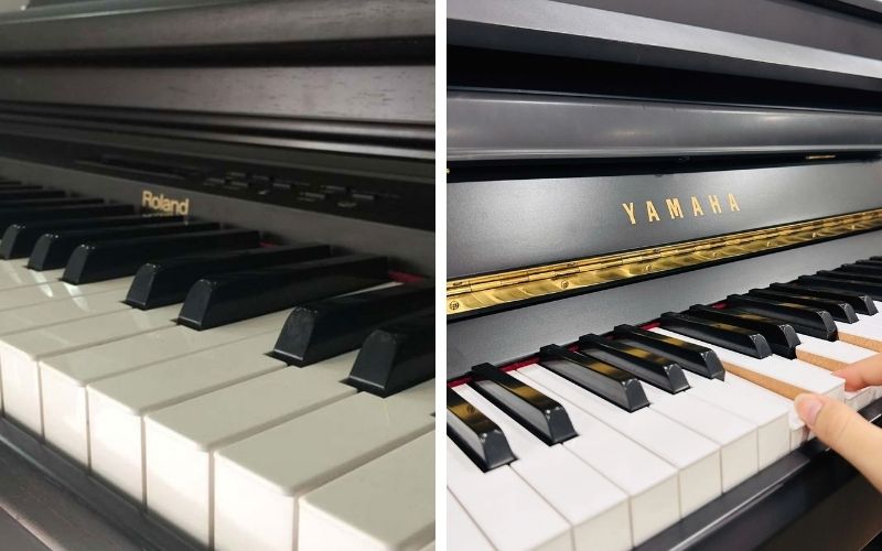 Cả đàn piano Roland hay Yamaha đều được nhiều người yêu thích