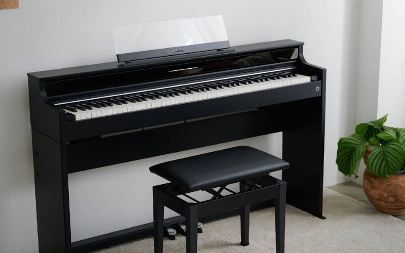 Piano điện Casio với thiết kế nhỏ gọn và hỗ trợ học tập