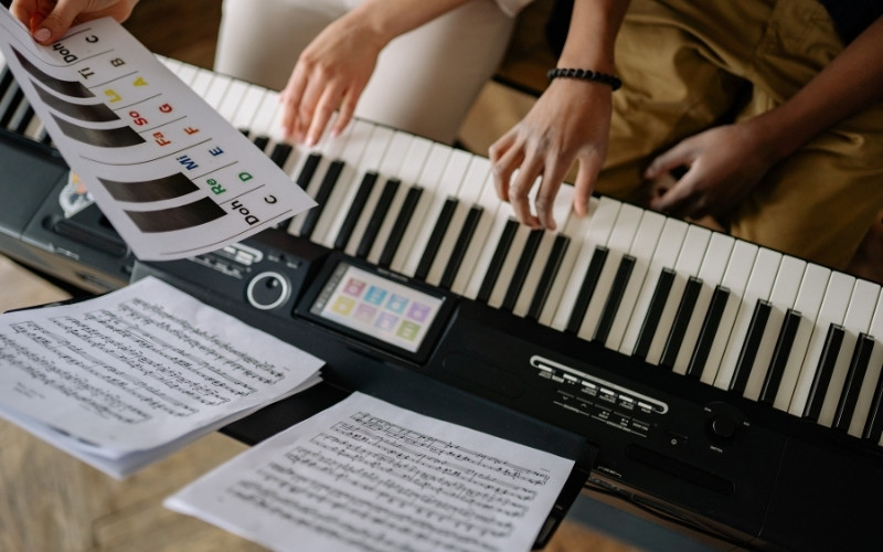 Piano điện cho người mới bắt đầu với giao diện đơn giản