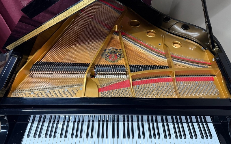 Đàn Piano cơ được thiết kế với nhiều bộ phận