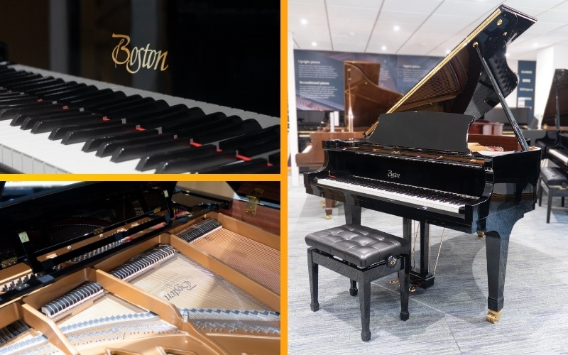 Đàn Piano Boston nổi tiếng với âm thanh ấm áp