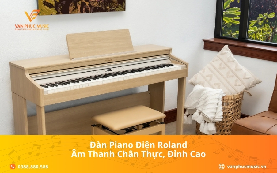 Đàn piano điện Roland: Âm thanh chân thực, đỉnh cao