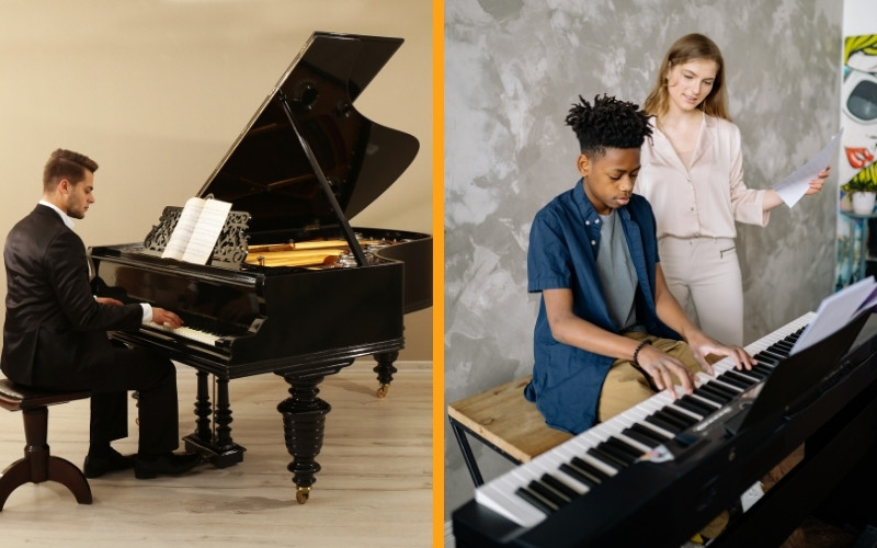 Nên mua piano cơ hay piano điện tùy thuộc nhu cầu sử dụng