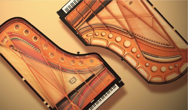 Yamaha CFX và Bösendorfer Imperial Hình ảnh bên trong bộ máy âm thanh của hai cây đàn grand piano Yamaha CFX và Bösendorfer Imperial