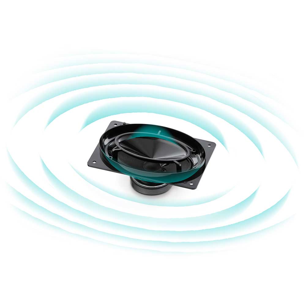 Loa khuếch tán âm thanh tích hợp diffuser hình ảnh mô tả loa tích hợp công nghệ khuếch tán âm thanh diffuser giúp lan tỏa âm thanh đồng đều theo nhiều hướng