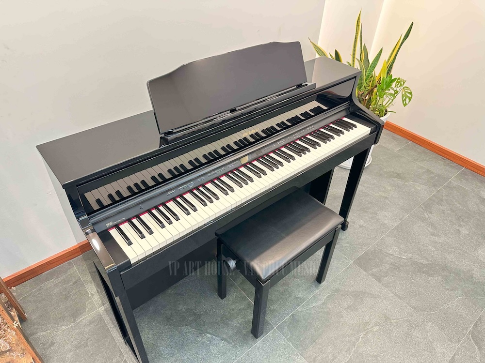 ban phim Roland HP 605GP PE Bàn phím gỗ kết hợp nhựa là tiêu chuẩn cho phím đàn Piano điện