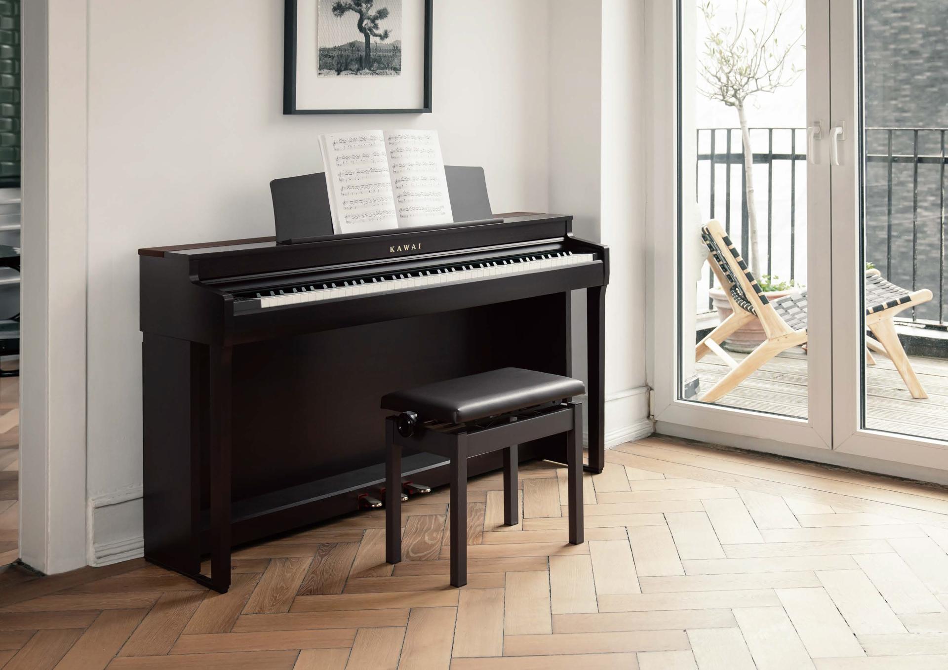 hình ảnh đàn piano Kawai CN 301 B tại nhà