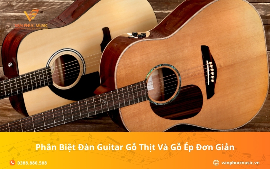 Phân biệt đàn guitar gỗ thịt và gỗ ép đơn giản nhất