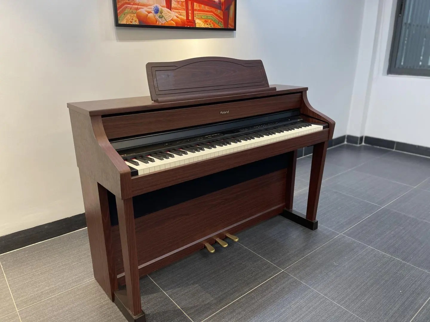 Đàn piano Roland HP 507 GP MH phiên bản đặc biệt Đàn piano điện Roland HP 507 GP màu gỗ đỏ trầm
