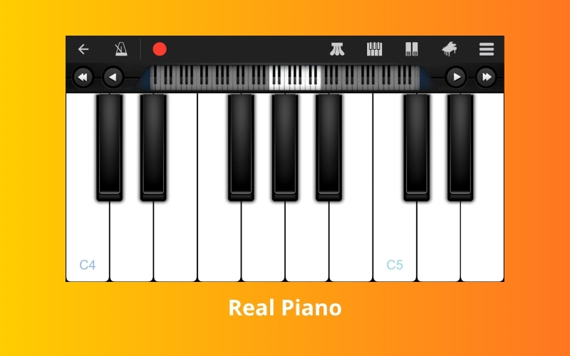 Real Piano là ứng dụng học piano
