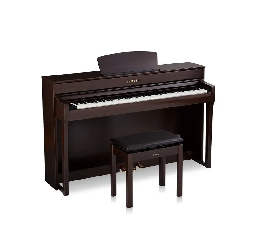 Đàn piano điện Yamaha SCLP-7450 màu nâu đen