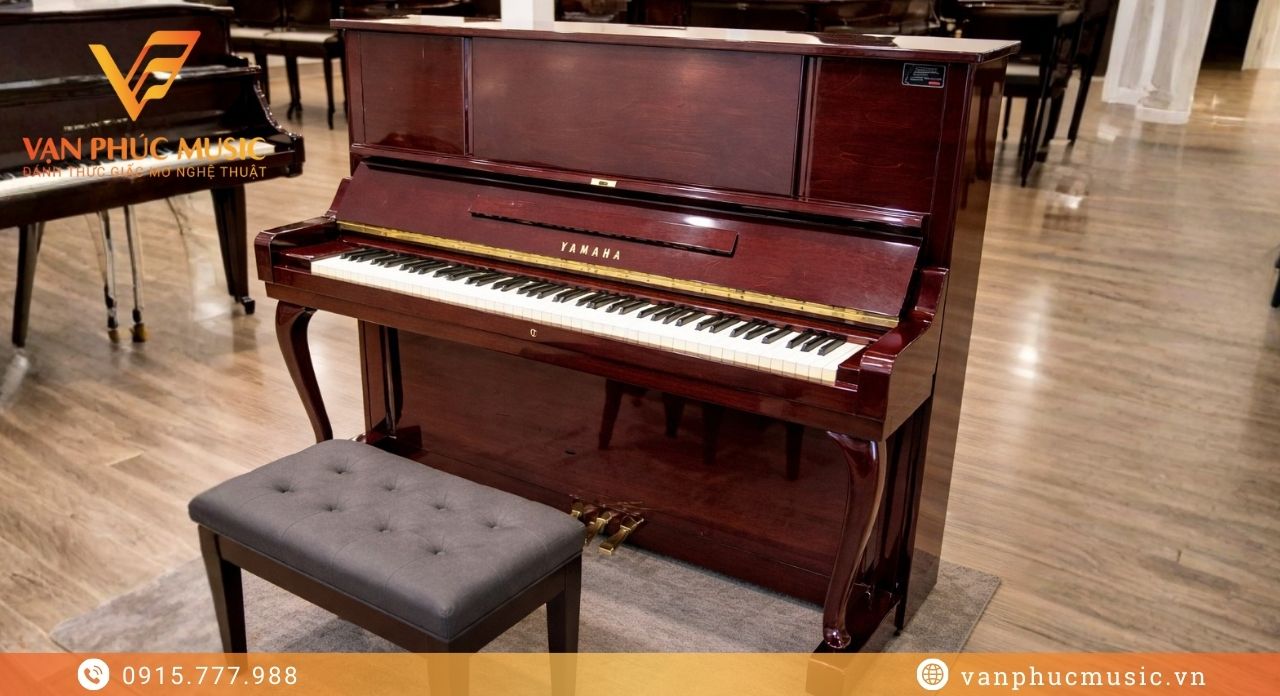 piano Yamaha W106BB màu nâu gỗ luxury