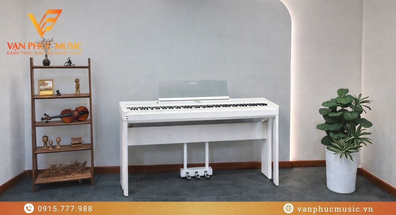 mua đàn piano yamaha p 525wh chính hãng tại TP.HCM