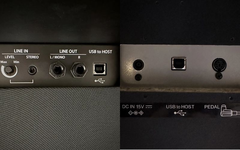 CN và CA đều hỗ trợ kết nối Bluetooth MIDI và USB to Host