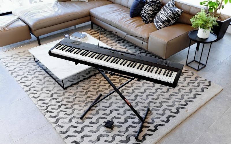 Piano điện Portable có thể tách rời giữa thân và chân đàn