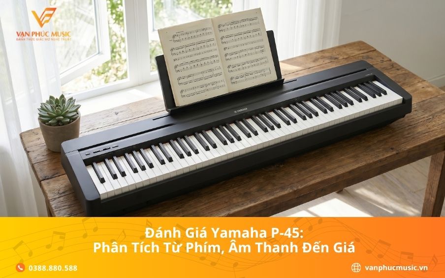 Đánh Giá Yamaha P-45: Phân Tích Từ Phím, Âm Thanh Đến Giá