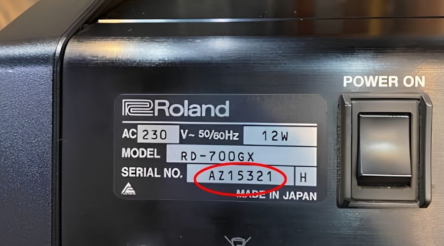 Serial number thường gồm 8-10 chữ số