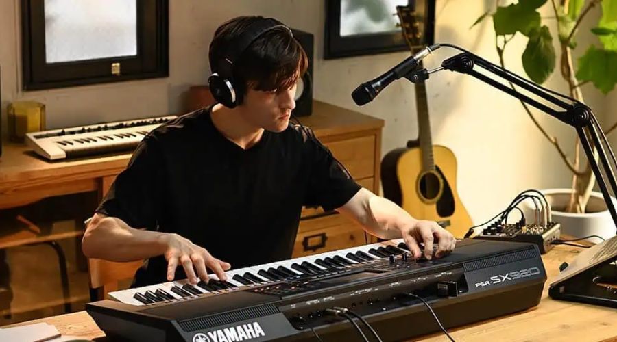 Thu âm piano điện bằng micro