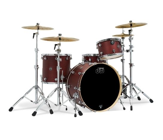 Trống cơ DW Performance Series 4 Pcs Shell Pack w/ 6.5×14 inch Snare, Cherry Stain Gloss Lacquer