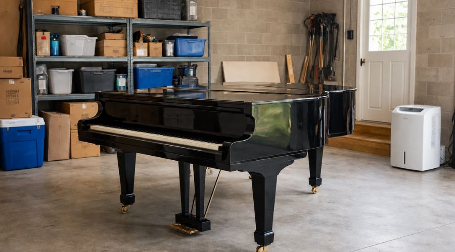 Đặt máy hút ẩm ở gần để đàn khô tự nhiên