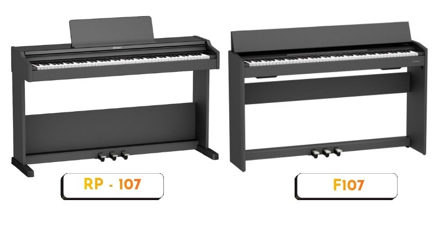 Sự khác nhau giữa Roland F107 và RP-107