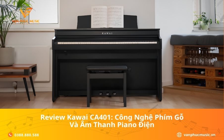 Review Kawai CA401: Công Nghệ Phím Gỗ Và Âm Thanh Piano Điện