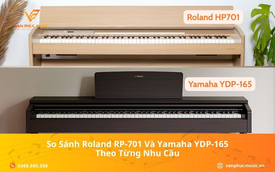 So Sánh Roland RP-701 Và Yamaha YDP-165 Theo Từng Nhu Cầu