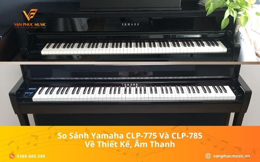 So Sánh Yamaha CLP-775 Và CLP-785 Về Thiết Kế, Âm Thanh